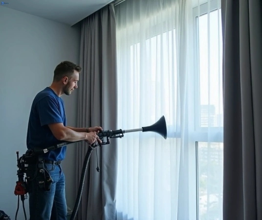 Professional commercial curtain cleaning process equipment Matty Curtain Cleaning woodstock-vic